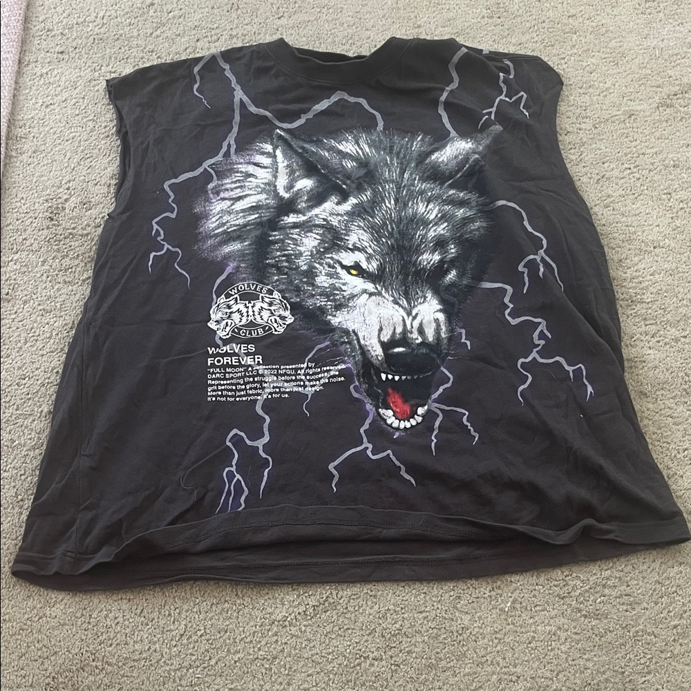 Darc Sport Black Wolf Graphic Tank Top